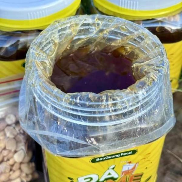 Đá me hạt dẻo, khóm mix hạt đác 1kg nhà làm kèm 2 bịch đậu phộng BaoQuang Food