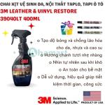 Chai xịt chăm sóc da, vệ sinh nội thất ô tô, taplo, tapi 3M Leather & Vinyl Restorer 39040LT 400ml