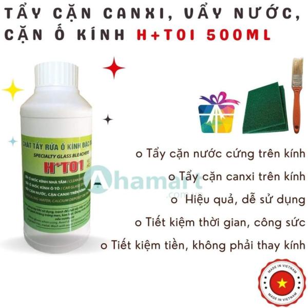 Chất tẩy cặn canxi, ố mốc, vẩy nước trên kính HT01 500ml