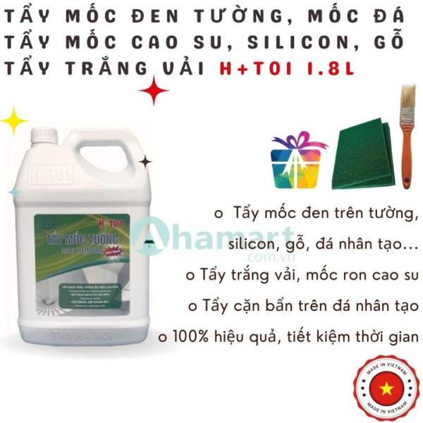 Chất tẩy mốc tường, mốc đá, mốc cao su, mốc silicon, tẩy trắng vải, khử trùng bề mặt HT01
