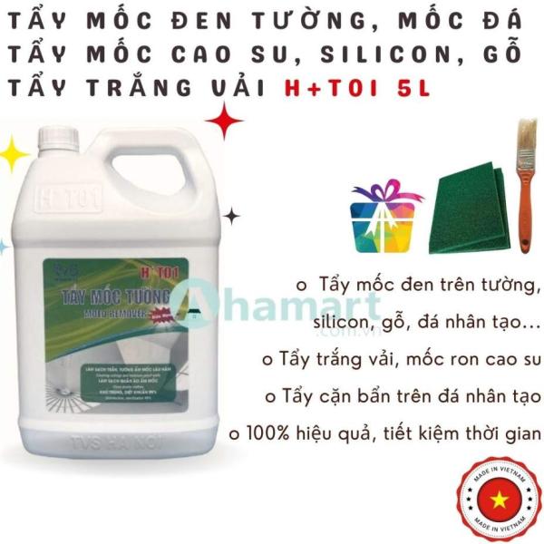 Chất tẩy mốc tường, mốc đá, mốc cao su, mốc silicon, tẩy trắng vải, khử trùng bề mặt HT01