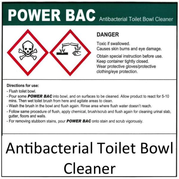 Klenco Power Bac toilet descaling, cleaning and disinfecting solution