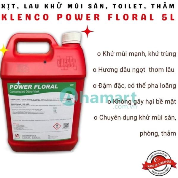Dung dịch xịt, lau khử mùi cực mạnh Klenco Power Floral