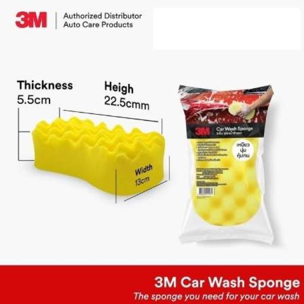 Mút xốp bọt biển rửa xe 3M siêu mềm kích thước 23 x 12 x 6 cm