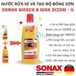 Nước rửa xe và tạo độ bóng sơn xe Sonax Wasch & Wax 313341 1L